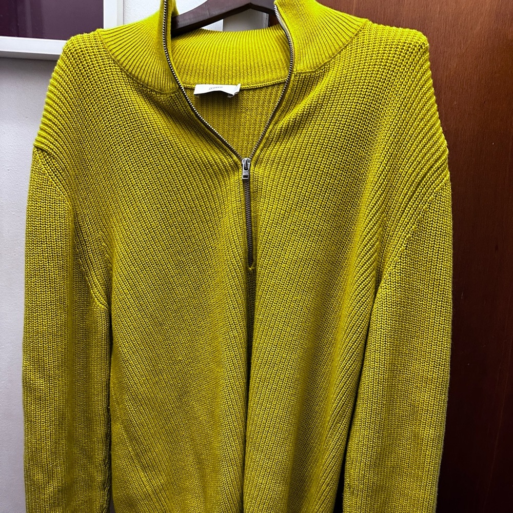Half Zip Lime Green Sweater by CLOSED. Worn a few times.